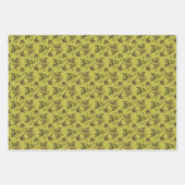 Moderne Weihnachts-Pflanze Wintermuster Geschenkpapier Set (Vorderseite 2)