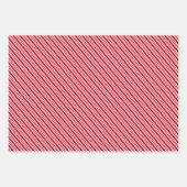 Moderne Weihnachts-Rot-Geschenkpapier-Blätter Geschenkpapier Set (Vorderseite 3)