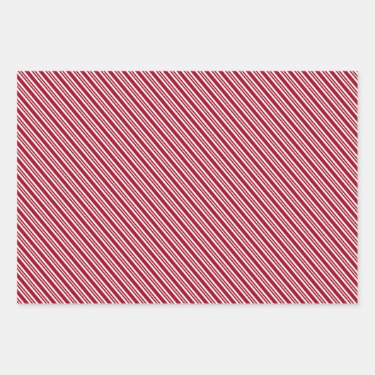 Moderne Weihnachts-Rot-Geschenkpapier-Blätter Geschenkpapier Set (Vorderseite 3)
