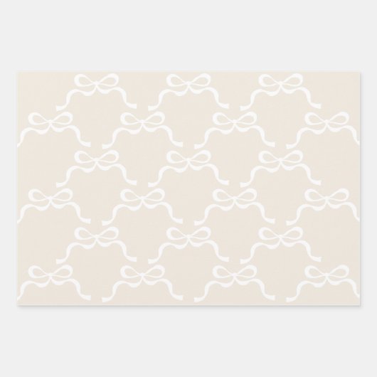 Moderne Weihnachts-Rot-Grün-Retro-Bogen Geschenkpapier Set (Vorderseite 3)