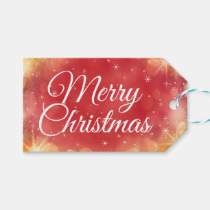 Moderne Weihnachts-Schneeflocken-Geschenke Geschenkanhänger