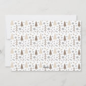 Moderne Weihnachts-Script-Foto Weihnachtskarte Feiertagskarte (Rückseite)