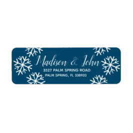 Moderne Weihnachts-Snowflake-Scatter-Adresse