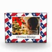 Moderne Weihnachts-TEXAS jede Botschaft Fotoblock (Vorderseite)