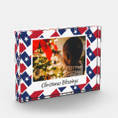 Moderne Weihnachts-TEXAS jede Botschaft Fotoblock (Links)