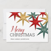 Moderne Weihnachts-Weihnachtskarte (Vorderseite)
