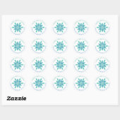 Moderne Weihnachts Winter Snowflake Küche Sticker (Blatt)
