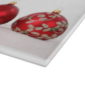 Moderne Weihnachtsabschneiderin fröhlich Schneidebrett (Ecke)