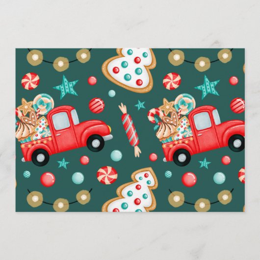 Moderne Weihnachtsästhetik - Winterfest  Einladung (Vorderseite)