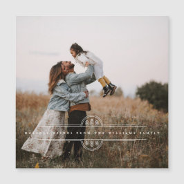 Moderne Weihnachtsbaum-Banner Magnetic Holiday Car Magnetkarte