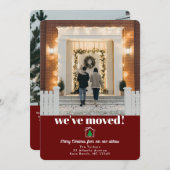 Moderne Weihnachtsbaum Dark Red Moving Ankündigung (Vorne/Hinten)