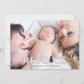 Moderne Weihnachtsbaum-Erlebniskarte Feiertagskarte (Vorderseite)