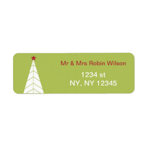Moderne Weihnachtsbaum-Feiertags-Etiketten
