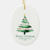 MODERNE WEIHNACHTSBAUM KERAMIK ORNAMENT (Hinten)