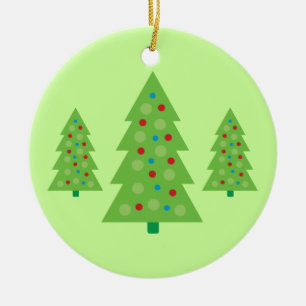 Moderne Weihnachtsbaum-Kunst Keramik Ornament