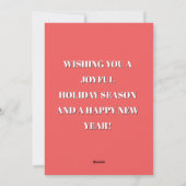 Moderne Weihnachtsbaum-Malerei Farbreich Feiertagskarte (Rückseite)