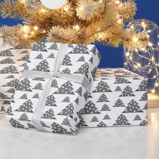 Moderne Weihnachtsbaum-Muster-Feier Geschenkpapier (Feiertage)