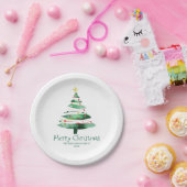 MODERNE WEIHNACHTSBAUM PAPPTELLER (Party)