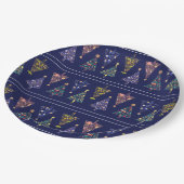 Moderne Weihnachtsbaum-Party-Teller - Set 3 Pappteller (Schrägansicht)