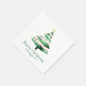 MODERNE WEIHNACHTSBAUM SERVIETTE (Ecke)