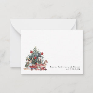 Moderne Weihnachtsbaum-Spielzeuge Nussknacker Feie Mitteilungskarte