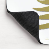 Moderne Weihnachtsbaum Stift Print Gold Mousepad (Ecke)