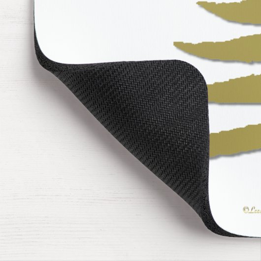 Moderne Weihnachtsbaum Stift Print Gold Mousepad (Ecke)