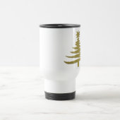Moderne Weihnachtsbaum Stift Print Gold Reisebecher (Mittel)
