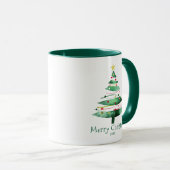 MODERNE WEIHNACHTSBAUM TASSE (VorderseiteRechts)