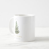 Moderne Weihnachtsbaum-Tasse Kaffeetasse (Vorderseite Links)