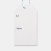 Moderne Weihnachtsbaumdekoration Geschenkanhänger (Rückseite)