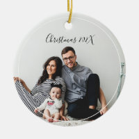 Moderne Weihnachtsbaumdekoration im Foto Keramik