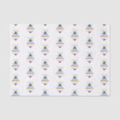 Moderne Weihnachtsbaumdekoration Seidenpapier (Vorderseite)