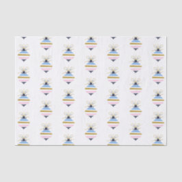 Moderne Weihnachtsbaumdekoration Seidenpapier