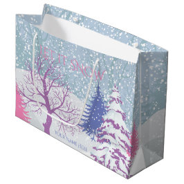 Moderne Weihnachtsbäume ändern FARBE Große Geschenktüte