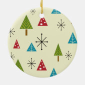 Moderne Weihnachtsbäume aus dem Mittelalter Keramik Ornament (Hinten)