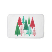 moderne Weihnachtsbäume Badematte (Vorderseite)