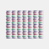 Moderne Weihnachtsbäume blanket Fleecedecke (Vorderseite (Horizontal))