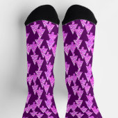 Moderne Weihnachtsbäume der Blume, Amethyst Lila Socken (Oben)