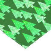 Moderne Weihnachtsbäume der Blume, piniengrün Tischdecke (Schrägansicht)