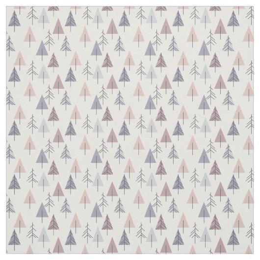 Moderne Weihnachtsbäume der Dusty-Rose Stoff (Muster)