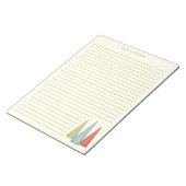 Moderne Weihnachtsbäume des Mitteljahrhunderts Lin Notizblock (angewinkelt)