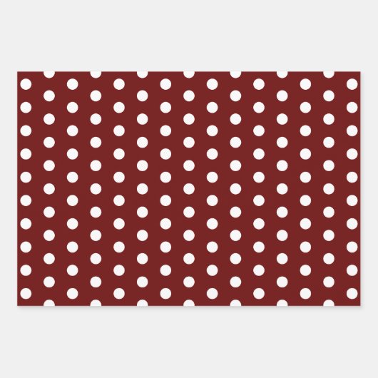 Moderne Weihnachtsbäume Einfache Schneeflocken Rot Geschenkpapier Set (Vorderseite 2)