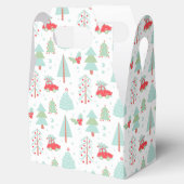 Moderne Weihnachtsbäume Feiertage Roter Wagen Wrap Geschenkschachtel (Geöffnet)