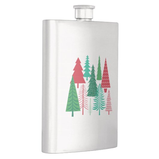 moderne Weihnachtsbäume Flachmann (Rechts)