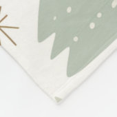 Moderne Weihnachtsbäume Fleecedecke (Ecke)