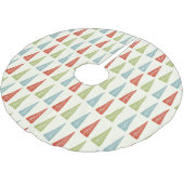 Moderne Weihnachtsbäume Gemustert Polyester Weihnachtsbaumdecke (Schrägansicht)