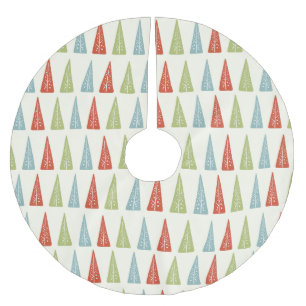 Moderne Weihnachtsbäume Gemustert Polyester Weihnachtsbaumdecke