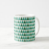 Moderne Weihnachtsbäume im Mittelalter - Glitzer Kaffeetasse (VorderseiteRechts)