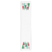 moderne Weihnachtsbäume Kurzer Tischläufer (Vorderseite)